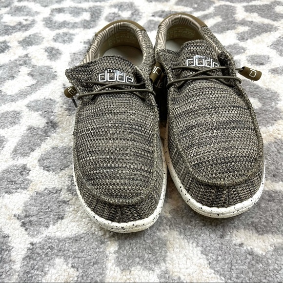 Hey Dude Brown Wally Sox Slip On Size 10 - Picture 7 of 12